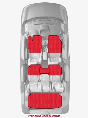 ЭВА коврики «Queen Lux» комплект для Ford Escape (1G)